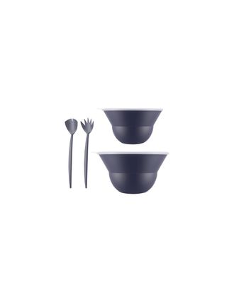 Bodum Topee 2 Ensaladeras 3,0 Ly 4,9 L Con Tapa De Pl&aacute;stico + Cubiertos B - K2551-540-143s-1