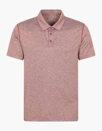 Mountain Warehouse Mens Mountain Warehouse Mens Deuce IsoCool Polo Shirt - Red/Orange/Brown - Size: 38