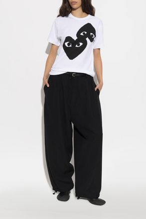 Comme Des Gar&ccedil;ons Comme Des Gar&ccedil;ons Play T-shirt With Print, Womens, White