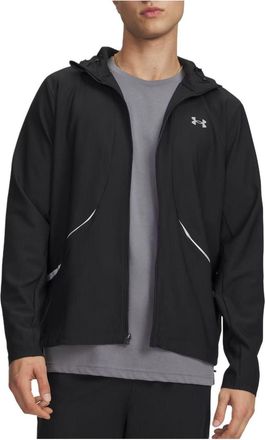 Under Armour Unstoppable Woven Jacket Black Silver Reflective 6014621-002