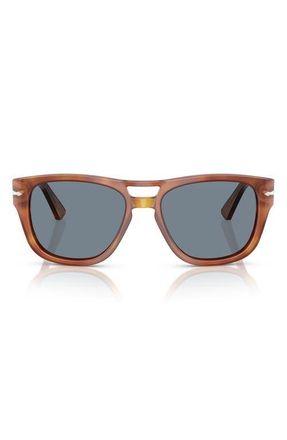 Persol 55mm Square Sunglasses in Blue Brown at Nordstrom