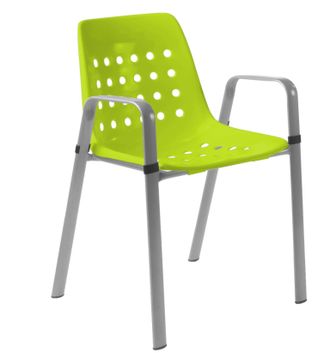 Schubiger M&ouml;bel Gartenstuhl Bermuda mit Armlehne Rundoval