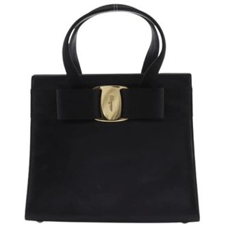 Ferragamo Pre-owned Handbags, female, Black, Size: ONE SIZE Pre-owned Handbag
