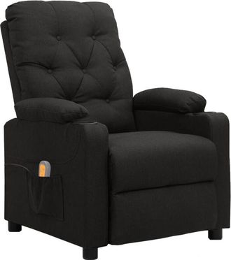 vidaXL Vidaxl - Sill&oacute;n De Masaje De Tela Negro