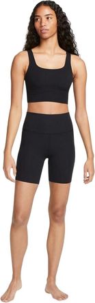 Nike Dri-FIT sportbeha zonder beugels voor dames (Zwart/zeil)