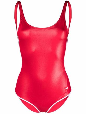 Diesel Badpak met logo - Rood
