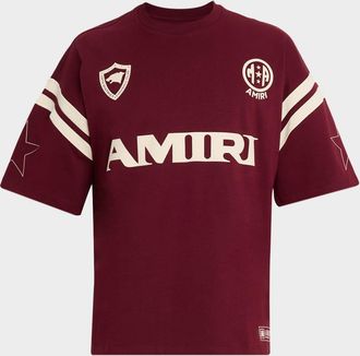 Amiri Mens Amiri Sport Oversized Fit T-Shirt