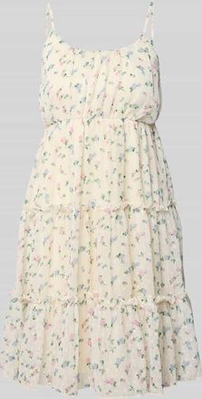 Only Tailliertes Minikleid mit Raffung Modell DINA in Offwhite, Gr&ouml;&szlig;e M