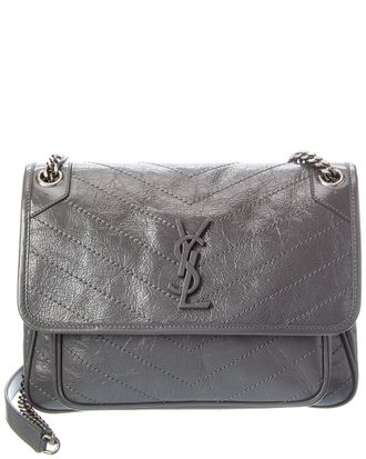 Saint Laurent Niki Medium Leather Satchel
