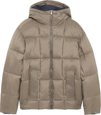 Lyle & Scott Jassen, Heren, Beige, 2Xl, Mid Jassen Square Gewatteerd Cocoonjack