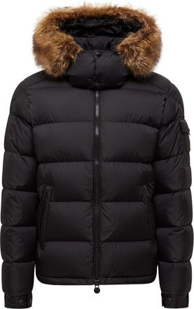 Moncler Moncler Mayaf Hooded Short Down Jacket, Men, Black, Size: 0