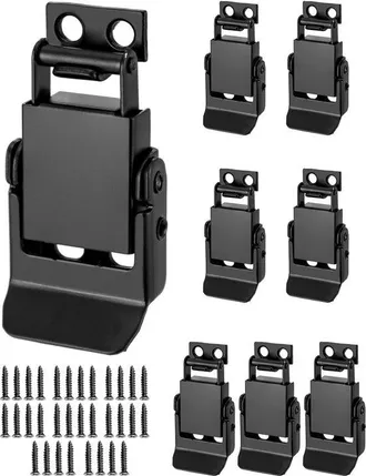 OEM E-ambar - Pestillos De Acero Inoxidable - 8 Piezas - Pestillo De Pared Lateral - Pestillo De Caja - Pestillo A Presi&oacute;n - 32 Tornillos