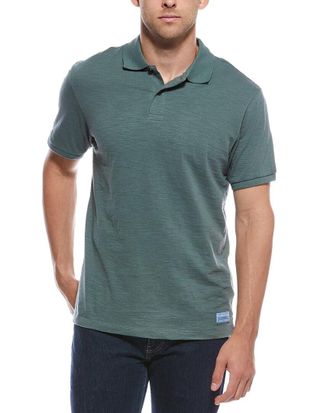 Scotch & Soda Panel Washed Slub Polo Shirt