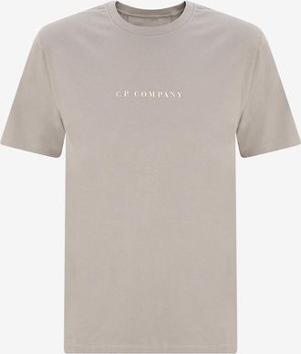C.P. Company Rundhals-T-Shirt aus Baumwolljersey mit Logo