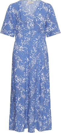 Cream Maxi Jurk - Dames - Maxi kleedjes - Blauw - M - Kleedjes