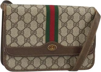 Gucci Pre-owned Cross Body Bags, female, Beige, Size: ONE SIZE Pre-owned Vintage Cross Body Bag