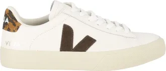 Veja White Campo Camel Wild Country Leather Low-Top Sneakers