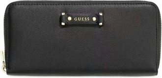 Guess Dorothy Large Zip-Around Portemonnee - Dames - Accessoires - Zwart - Maat: ONE Size Leer