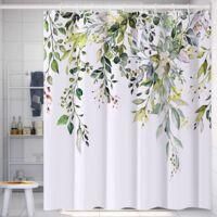 OEM Cortina De Ducha Con Estampado Floral De 180x180 Cm - Material De Polisiloxano Impermeable - Lavable A M&aacute;quina - Incluye 12 Ganchos - Apta Para Ba&ntilde;era