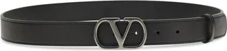 Valentino Garavani Vlogo Signature Belt - Black