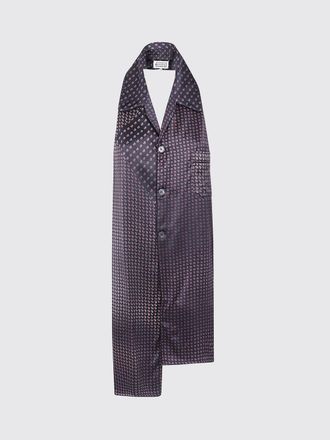 Maison Margiela Viscose Scarf with Paisley Print and Trompe-lail Design