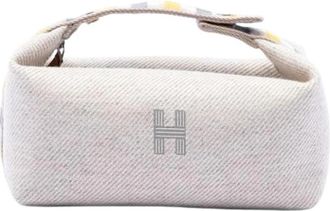 Herm&egrave;s Pre-owned Bride-A-Brac Mini Bag - Dames - Vintage Mini Tas - Beige - ONE Size - Wol - Vintage