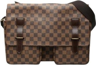 Louis Vuitton Pre-owned The Broadway - Dames - Vintage Schoudertas - Bruin - ONE Size - Leer - Vintage