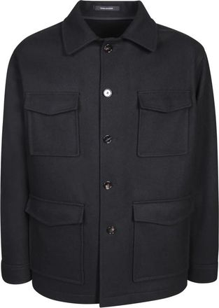 Tagliatore Milton Jacket - Heren - Zomerjassen - Zwart - L - Wol - Jassen
