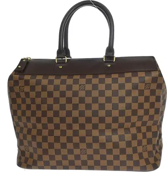 Louis Vuitton Greenwich Travel Damier Ebene Brown Canvas Handbag (Pre-Owned)