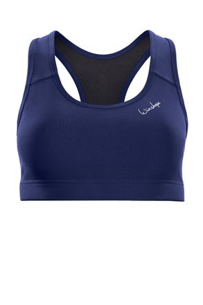 Winshape Sport-Bustier WINSHAPE Functional Comfort Sport-BH SB102C, Damen, Gr. XXL, blau (dunkelblau), 85% Polyester, 15% Elasthan, BHs Sport-Bustier, mit hera