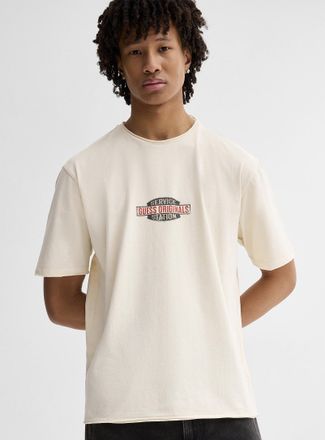 Guess Mens Service station logo T-shirt