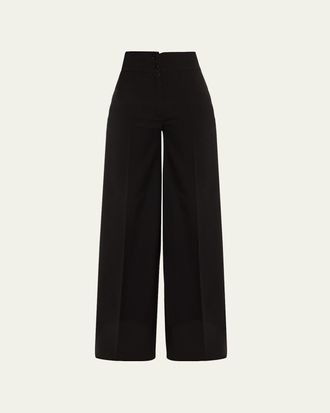Altuzarra Rudy High-Waist Wide-Leg Pants