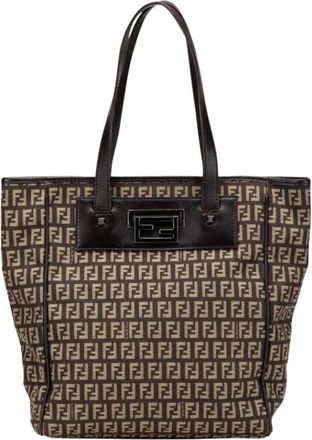 Fendi Borsa Tote Pre-owned con Stampa Logo - - Pre-owned - Donna - Marrone - ONE SIZE