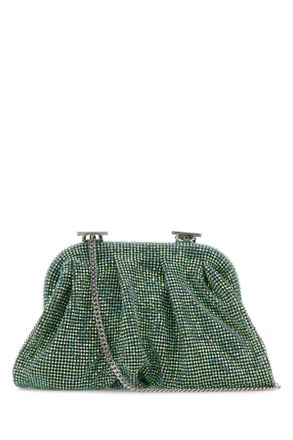 Benedetta Bruzziches Embellished Fabric Small Venus Clutch