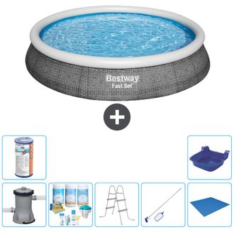 Bestway Piscina Bestway Fast Set Redonda - 396x84 Cm - 8-piezas S21451