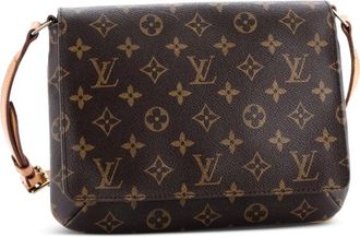 Louis Vuitton Musette Tango Handbag Monogram Canvas shoulder bag - Bruin
