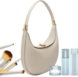 Generic Small Crescent Bag - Crescent Clutch Bag, Women Purse, Trendy Tote Handbag, Pu Leather Purse, Fashion Accessories, Stylish Travel Bags for Vacation, D