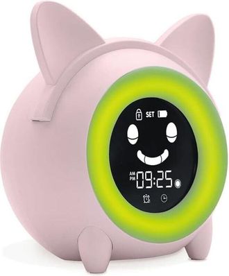 OEM Despertador Educativo Infantil Con Luz Nocturna E Indicador De D&iacute;a/noche - Reloj Digital - Visualizaci&oacute;n De Temperatura - 5 Sonidos De Alarma Para Des