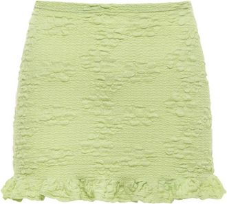 Montce Swim Womens Ruffle Micro Skirt In Avo Floral