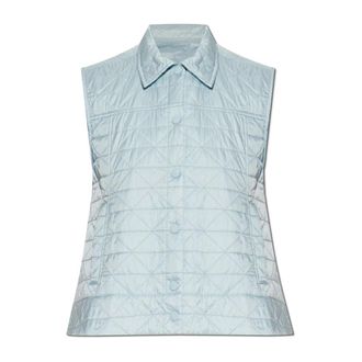 Moncler Vests, female, Blue, Size: XS Padded vest Vayres