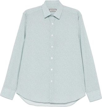 Canali Camicia con stampa - Blu
