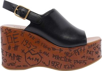 Chlo&eacute; Maxime Wedge Sandals