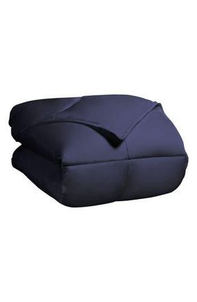 Superior Classic All-Season Reversible Down Alternative Comforter in Navy Blue at Nordstrom Rack, Size Twin