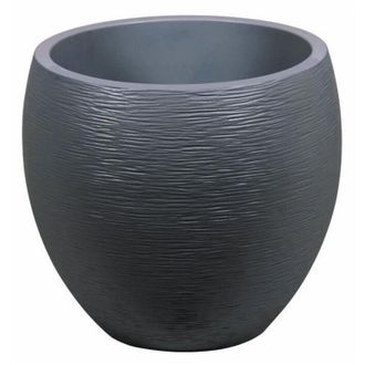 Eda Pot Double Paroi Eda 50x45 Gris Isolation Thermique Pour Vos Plantes - Eda