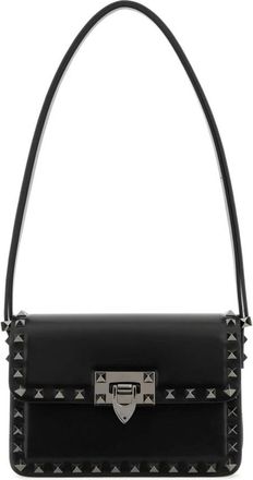 Valentino Garavani Rockstud 23 Schoudertas - Dames - Schoudertassen - Zwart - ONE Size - Leer - Tassen