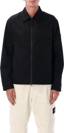 Stone Island Black Logo Shirt Jacket