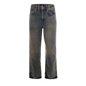 Represent Straight Jeans, male, Blue, Size: W33 Straight Jeans