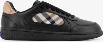 Burberry Sneakers in pelle con inserti Traditional Check - BURBERRY - gender_Man