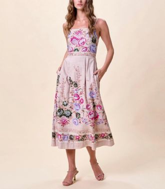 Cleobella Trina Ankle Dress In Silva Print