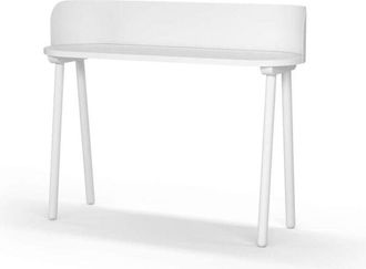 HERDASA Herdasa - Mesa estudio Mod-634 acabado en color blanco, 40 x 120 x 95 cm (fondo x ancho x alto)